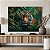 Quadros Decorativos Canvas Paisagem Selva Tigre Em Meio A Folhagens Horizontal - Imagem 5
