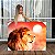 Quadros Decorativos Canvas Animais Leão À Frente De Sol Alaranjado Horizontal - Imagem 1