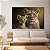 Quadro Decorativo Canvas Animais Leoa Com Seu Filhote Horizontal - Imagem 3