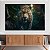 Quadros Decorativos Canvas Animais Selva Jaguar Com Olhos Azuis Na Floresta Horizontal - Imagem 2
