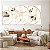 Quadros Decorativos Trio em Canvas Abstrato Leaves and Rings Vertical - Imagem 1