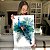 Quadro Decorativo Canvas Animal Pintura de Pavão Fundo Branco Vertical - Imagem 5