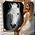 Quadro Decorativo Canvas Animal Cavalo Preto e Branco Vertical - Imagem 6