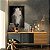 Quadro Decorativo Canvas Animal Cavalo Preto e Branco Vertical - Imagem 2