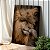Quadro Decorativo Canvas Animais Selvagens Carinho da Familia Leão Vertical - Imagem 2