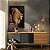 Quadro Decorativo Canvas Animal Selvagem Leão em Perfil Fundo Preto Vertical - Imagem 2