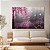 Quadro Decorativo Canvas Paisagem Floral Cerejeira em Flor com Pássaros Horizontal - Imagem 3