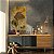 Quadro Decorativo Canvas Abstrato Composição de Folhas com Detalhes Dourados Vertical - Imagem 2
