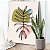 Quadro Decorativo Canvas Composição Abstrata de Folha com Cores Vertical - Imagem 3