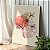 Quadro Decorativo Canvas Composição Abstrata de Flores e folhas com Cores Vertical - Imagem 2