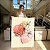 Quadro Decorativo Canvas Composição Abstrata de Flores e folhas com Cores Vertical - Imagem 7