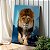 Quadro Decorativo Canvas Animal Selvagem Leão com Frase "um dia tudo isso foi um sonho" Vertical - Imagem 4