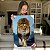 Quadro Decorativo Canvas Animal Selvagem Leão com Frase "um dia tudo isso foi um sonho" Vertical - Imagem 5