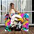 Quadro Decorativo Canvas Composição Abstrata de Águia em Perfil Horizontal - Imagem 1