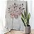 Quadro Decorativo Flutuante Pintura de Mulher Com Flor no Rosto Vertical - Imagem 1