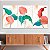 Quadros Decorativos Trio em Canvas Folhas Em Detalhes Rosa e Azul Fundo Claro - Imagem 4