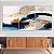 Quadros Decorativos Trio em Canvas Pintura A Óleo Abstrata Três Cores - Imagem 2