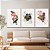 Quadros Decorativos Trio em Canvas Arte Abstrata Flores Coloridas Minimalistas - Imagem 5