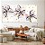 Quadros Decorativos Trio em Canvas Arte Abstrata Borboletas Lilás Fundo Claro - Imagem 5