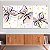 Quadros Decorativos Trio em Canvas Arte Abstrata Borboletas Lilás Fundo Claro - Imagem 4