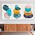 Quadros Decorativos Trio em Canvas Arte Abstrata Pilha De Pedras Coloridas - Imagem 5