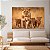 Quadro Decorativo Canvas Animais Savana Leoa Com Três Filhotes Horizontal - Imagem 2