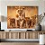 Quadro Decorativo Canvas Animais Savana Leoa Com Três Filhotes Horizontal - Imagem 4