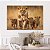 Quadro Decorativo Canvas Animais Savana Leoa Com Três Filhotes Horizontal - Imagem 5