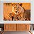 Quadro Decorativo Canvas Animais Leoa Africana Deitada com Filhotes Horizontal - Imagem 2