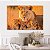 Quadro Decorativo Canvas Animais Leoa Africana Deitada com Filhotes Horizontal - Imagem 5
