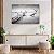 Quadros Decorativos Flutuante Paisagem Tronco de Árvore No Oceano Preto e Branco - Imagem 3