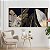 Quadros Decorativos Trio em Canvas Arte Abstrata Folhagem Dourada Moderna - Imagem 5