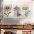 Quadros Decorativos Trio em Canvas Arte Abstrata Sombra de Flores Minimalistas - Imagem 3