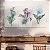 Quadros Decorativos Trio em Canvas Arte Abstrata De Flores Coloridas - Imagem 5