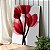 Quadro Decorativo Canvas Floral com Flores Tulipas Vermelhas Minimalistas III Vertical - Imagem 3