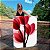 Quadro Decorativo Canvas Floral com Flores Tulipas Vermelhas Minimalistas III Vertical - Imagem 1