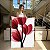 Quadro Decorativo Canvas Floral com Flores Tulipas Vermelhas Minimalistas I Vertical - Imagem 7