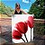 Quadro Decorativo Canvas Floral com Flores Tulipas Vermelhas Minimalistas I Vertical - Imagem 1