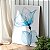Quadro Decorativo Canvas Floral Flor Azul Minimalistas em Raio X Vertical - Imagem 3
