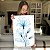 Quadros Decorativos Canvas Flores Azuis Minimalistas II - Imagem 4