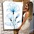 Quadros Decorativos Canvas Flores Azuis Minimalistas II - Imagem 5