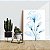 Quadros Decorativos Canvas Flores Azuis Minimalistas II - Imagem 2
