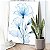 Quadros Decorativos Canvas Flores Azuis Minimalistas II - Imagem 3