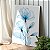 Quadros Decorativo Canvas Floral Flores Azuis em Raio X Vertical - Imagem 2