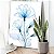 Quadros Decorativo Canvas Floral Flores Azuis em Raio X Vertical - Imagem 5