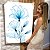 Quadros Decorativo Canvas Floral Flores Azuis em Raio X Vertical - Imagem 6