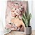 Quadro Decorativo Canvas Mulher Flores Rosa vertical - Imagem 4