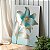Quadro Decorativos Canvas Flores Verdes com Detalhes Dourados III Vertical - Imagem 2