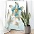 Quadro Decorativos Canvas Flores Verdes com Detalhes Dourados III Vertical - Imagem 3