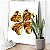 Quadro Decorativo Canvas Trevo de Quatro Folhas da Sorte Dourado Horizontal - Imagem 4